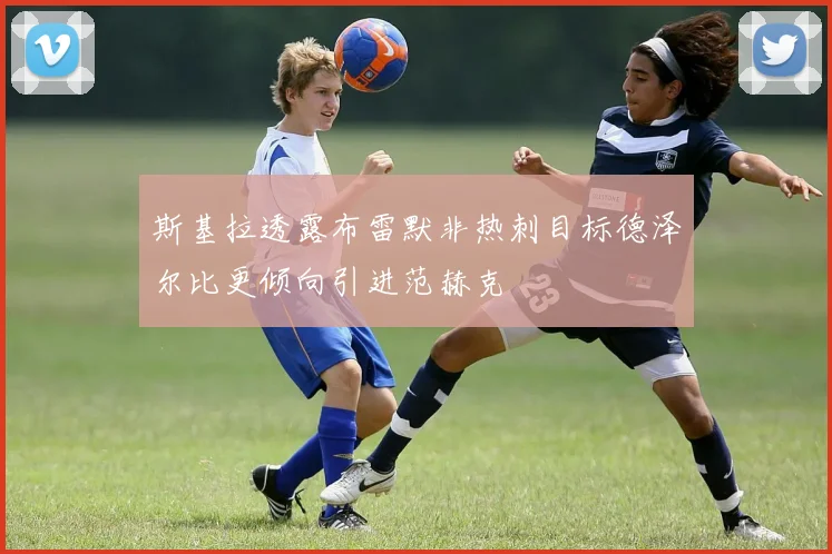 斯基拉透露布雷默非热刺目标德泽尔比更倾向引进范赫克