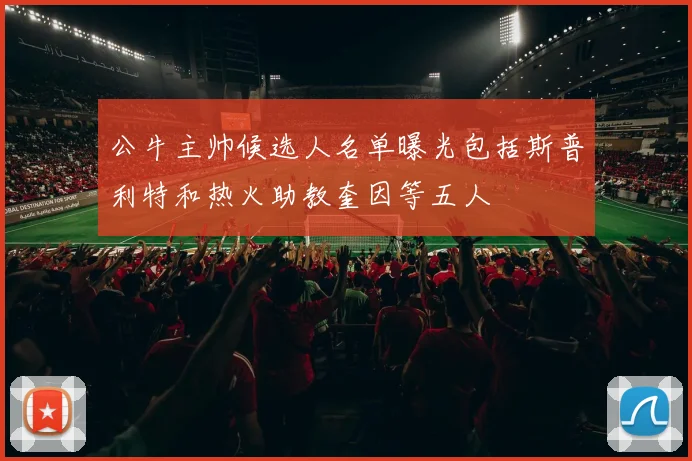 公牛主帅候选人名单曝光包括斯普利特和热火助教奎因等五人